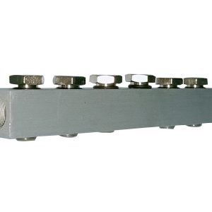 Liston Distribuidor Metal Work Para Valvulas De 1/8 Serie 70 6 Estaciones Modelo 0221000600