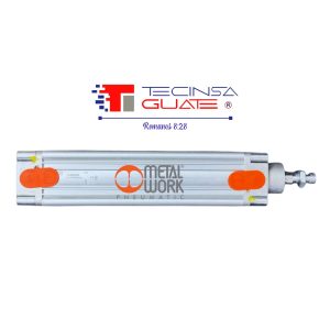 Cilindro Neumatico Metal Work 50X410 Serie Rhv Camisa Aluminio, Embolo Magnetico, Amortiguacion Regulable Sellos Poliuretano Hasta 80&deg;C Modelo Z5433500410Cp